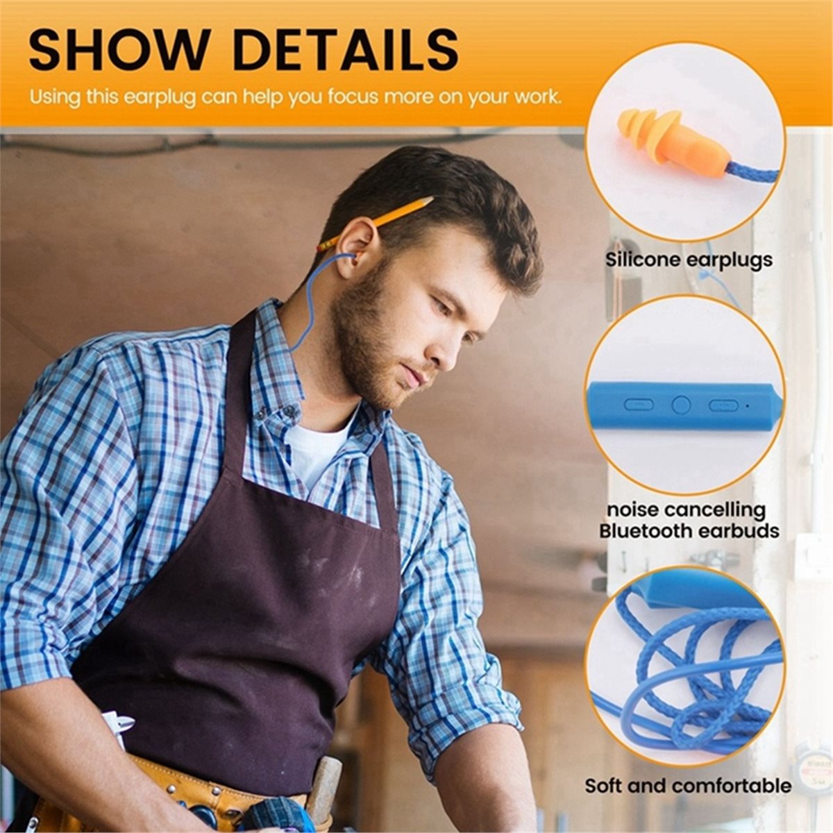 (A43I] Bluetooth Ear Plugs Hea - Bluetooth Headset On Ear recension och pris