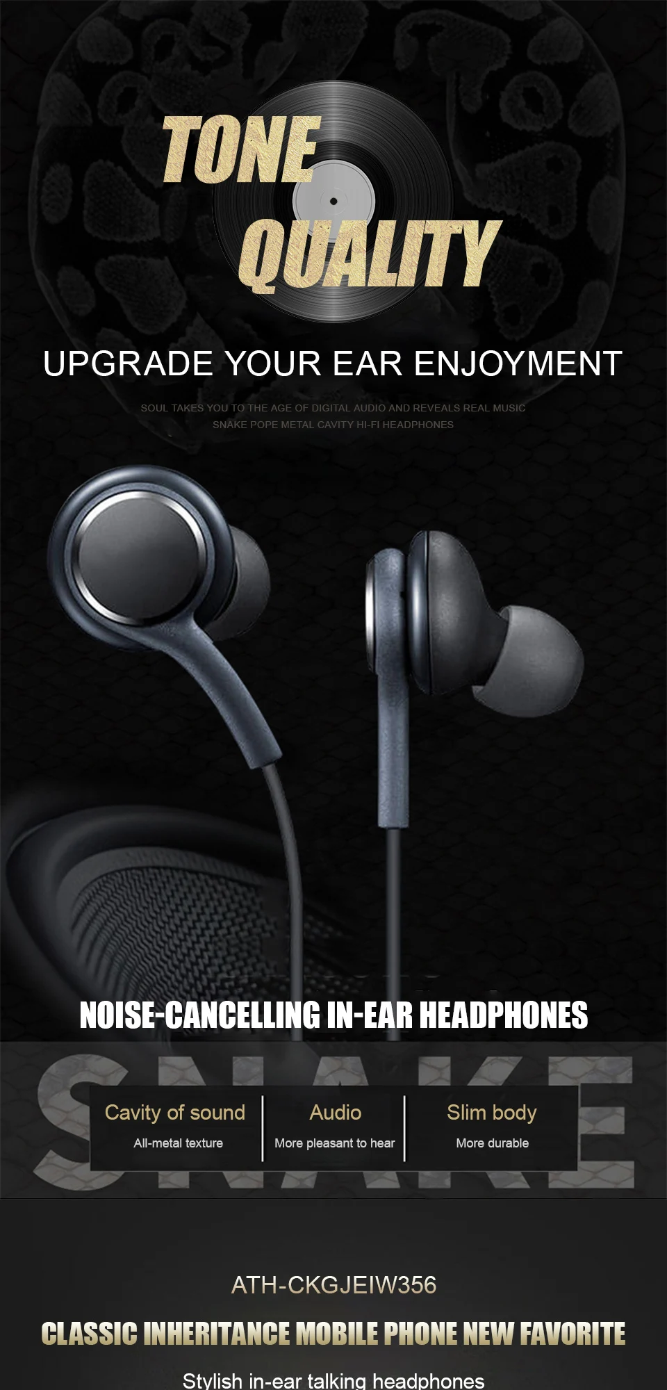 In-Ear 3.5mm Wired Type-C Earp - Audiophile Headphone Wired recension och pris